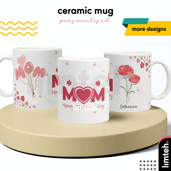 Personalised Glass Mug | Gift With Name | Occasions Gift | Teacher day gift | Father day gift | Christmas Gift | LIMTEH