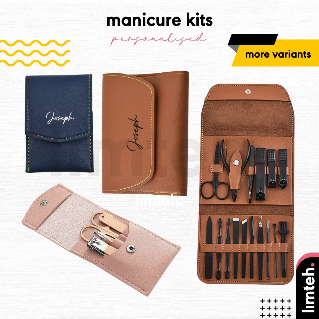 Personalised Leather Nail Clipper | Nail Trimmer | Manicure Kits | Nail File