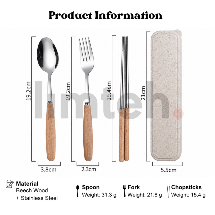 Personalised Wood Utensil Set | Teacher Day Gifts | Customised Gift | Occasion Gifts | Cutleries