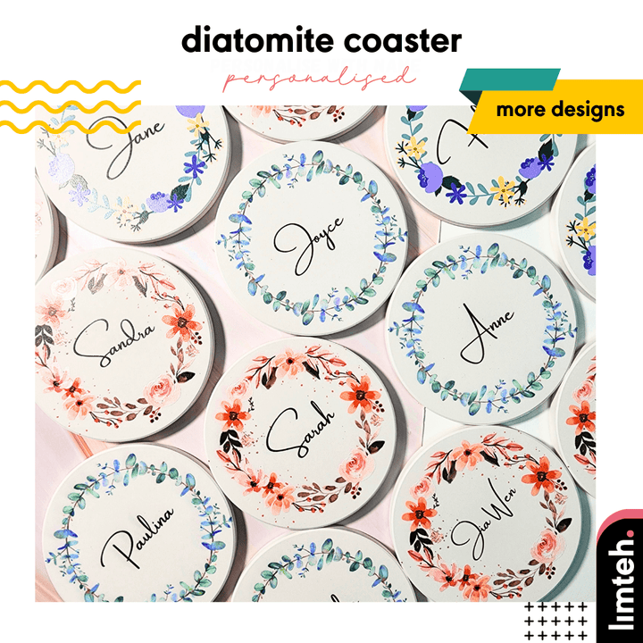 Personalised Coaster with Name | Wedding Gift | Farewell Gift | occasions gift | Gifts | Personalised Gift | Diatomite