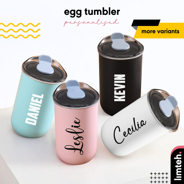 Personalised Egg Mug Tumbler 300ml | Customised Coffee Tumbler | Coffee Cup | Customised Gift | Personalised Gift LIMTEH