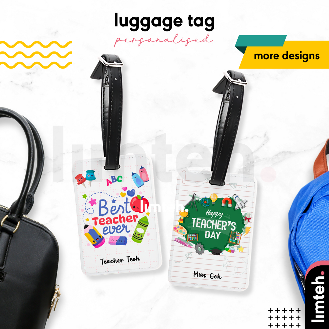 Personalised Luggage Tag | Travel Accessories | Portable Tag | Customised Name Tag | Bag Tag | Corporate Gifts | LIMTEH