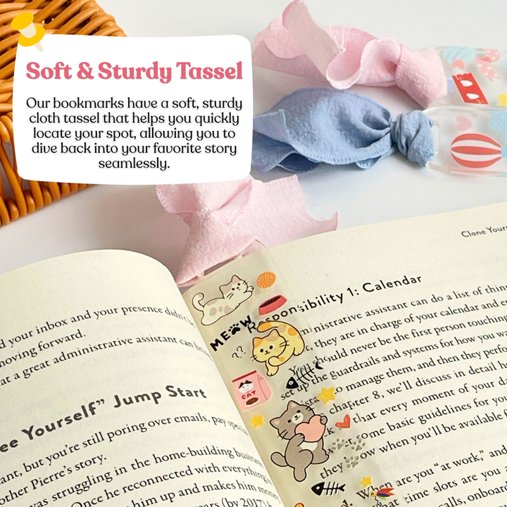 Acrylic Bookmark Tassels Transparent for Gifting | Teacher's Children's Day | Birthday | Page Holder