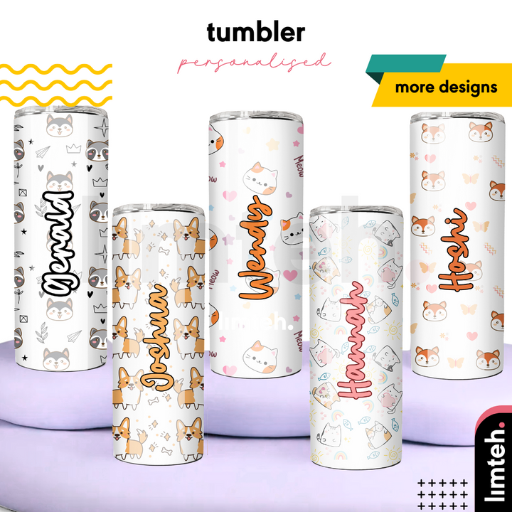 Personalised Skinny Tumbler 600ml | Thermal Stainless Steel Water Bottle | Christmas Gifts | Customised Gift | Birthday