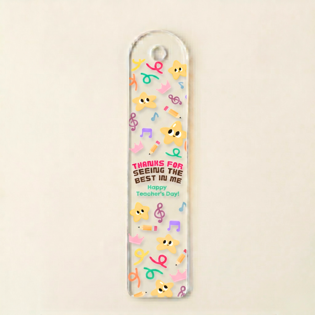 Acrylic Bookmark Tassels Transparent for Gifting | Teacher's Children's Day | Birthday | Page Holder
