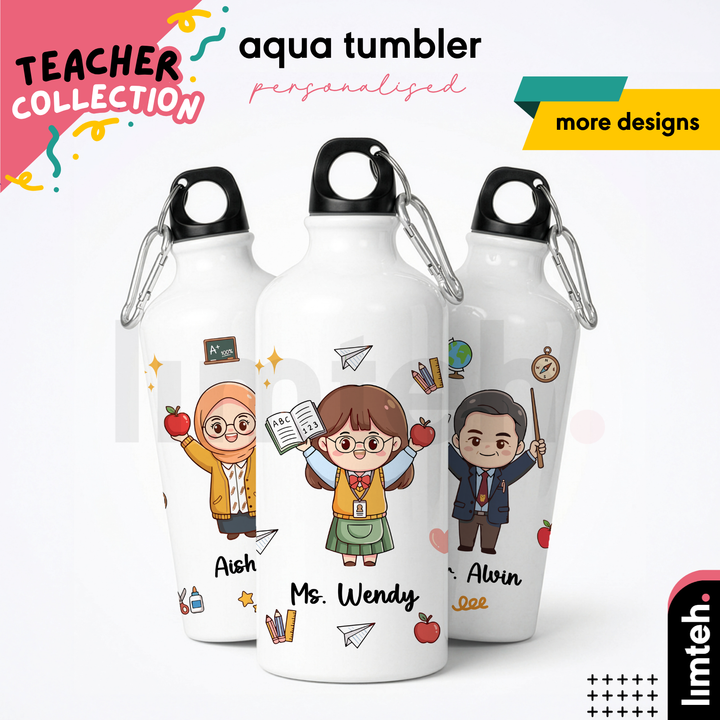 Personalised 500ml Aqua Mug| Water Bottle | Customised gift | Christmas Gifts | Graduation Gifts 
