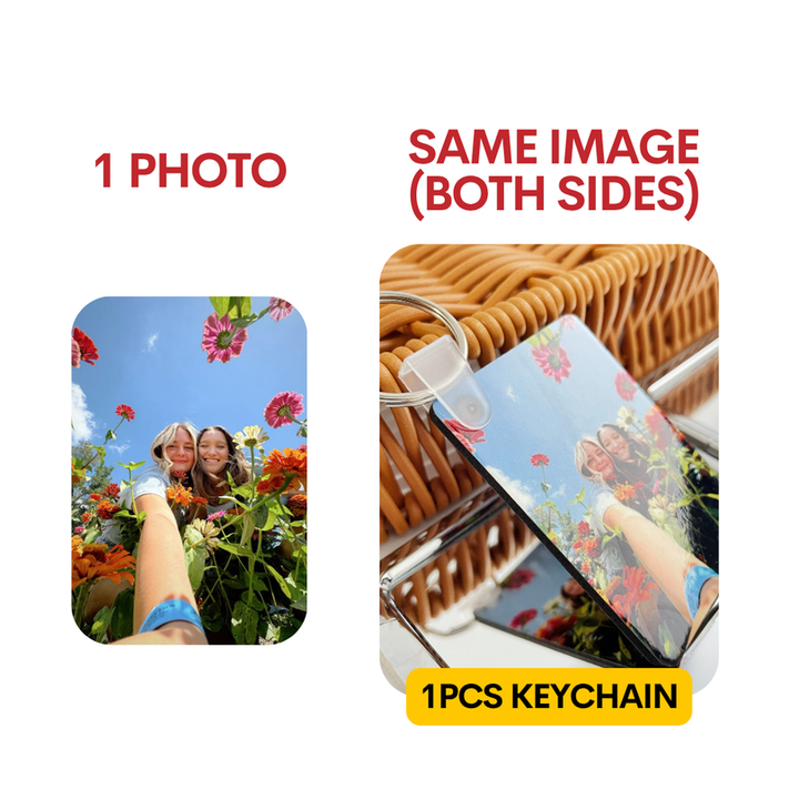 Personalized MDF Photo Keychain Custom Photo | Keychain Charm | Couple Gift | Anniversary Birthday