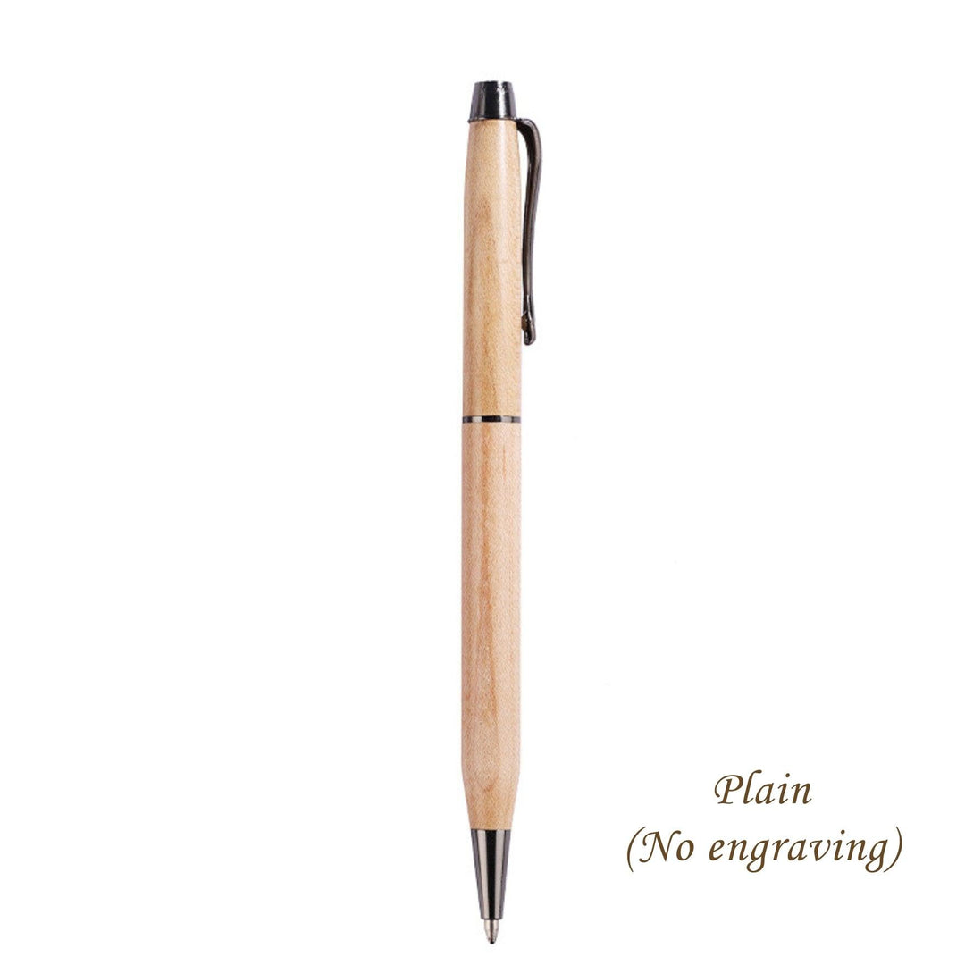 Personalised Wood Gel Pen | Engraving Pen | Teachers Day Gift | Personalised Gift | Customised Pen | Christmas Gift | LIMTEH