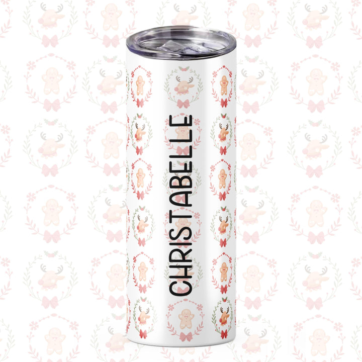 Personalised Skinny Tumbler 600ml | Thermal Stainless Steel Water Bottle | Christmas Gifts | Customised Gift | Birthday