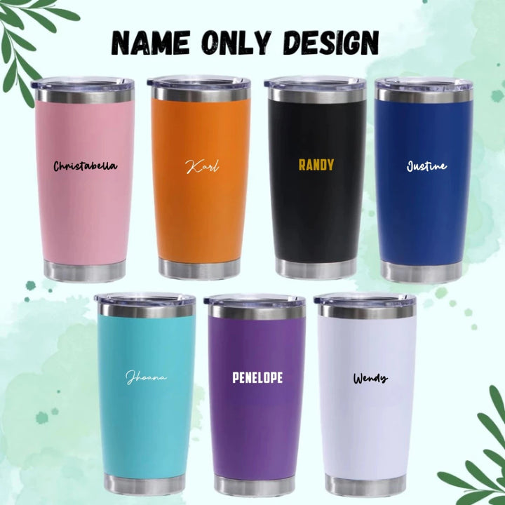 Personalised Magnum Mug | Stainless Steel Thermal Coffee Mug cups with Lid | Farewell Gifts | Birthday Gifts | LIMTEH