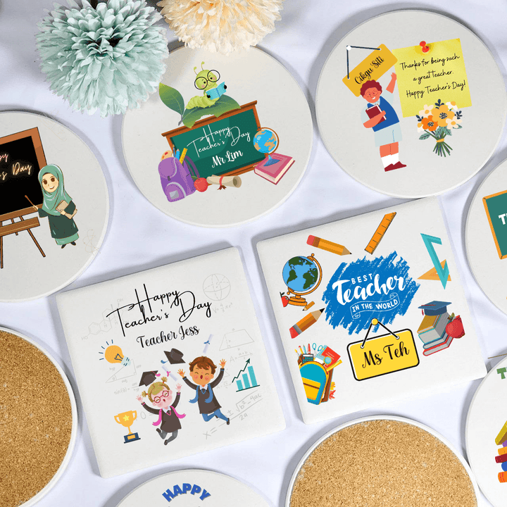 Personalised Coaster | Gift With Name | Occasions Gift | Teacher day gift | Father day gift | Christmas Gift | LIMTEH