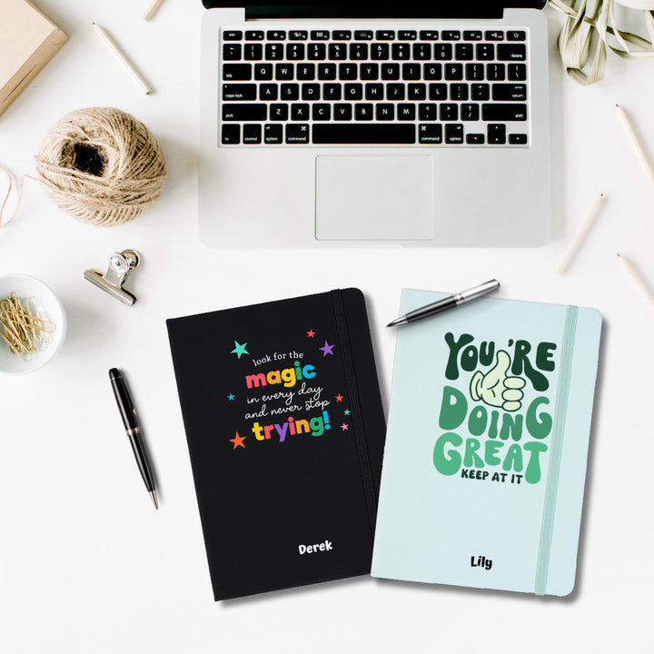 Personalised Design Notebook | Customised A5 Notebook | Customized Lined Notebook Planner Gift