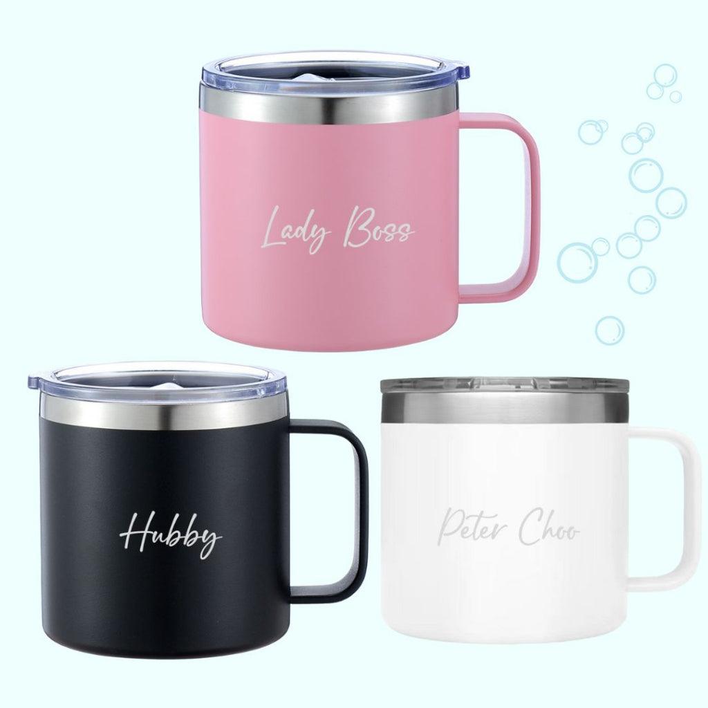 Personalised Gift 400ML Mug | Stainless Steel Coffee Mug Insulated Mug | Customised gift | Christmas Gifts | LIMTEH