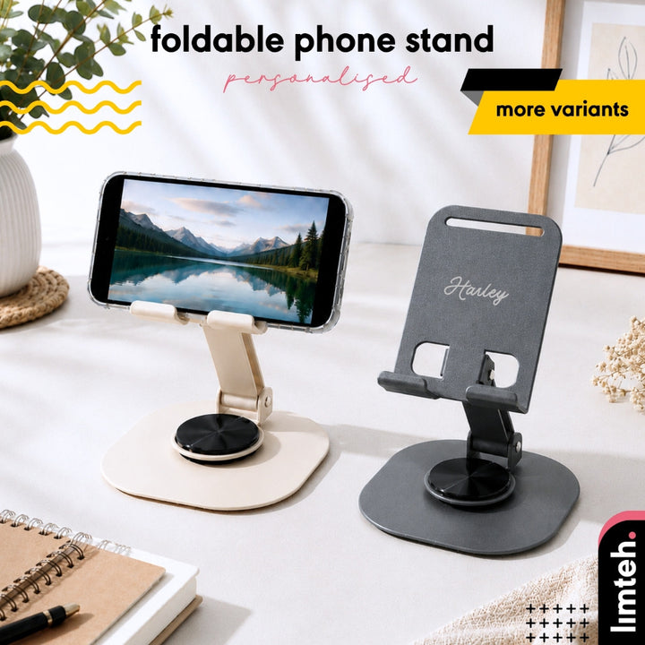 Personalised Foldable Phone Stand | Customised Phone Holder | Farewell Gift | Teachers Day Gift | Christmas Gift | LIMTEH