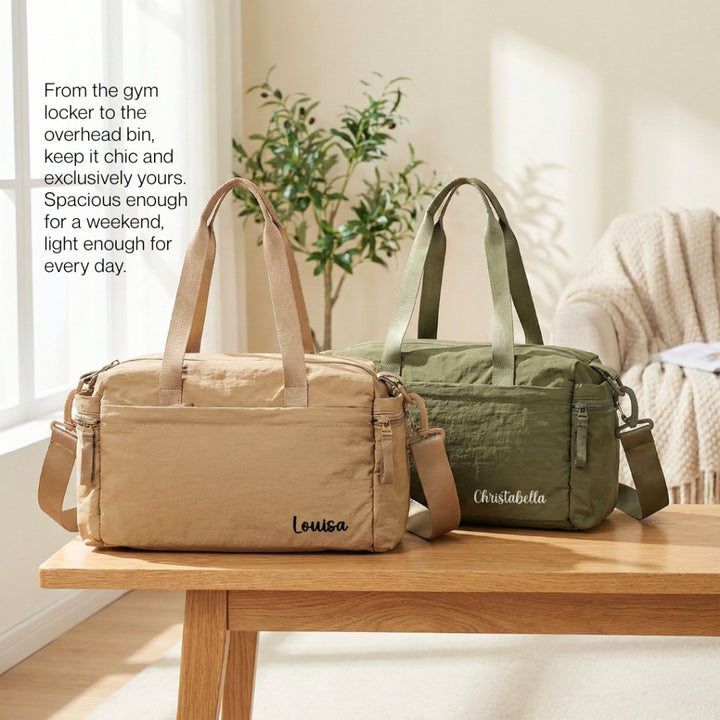 Personalised Weekender Bag | Duffel Bag | Fitness Bag | Yoga Bag | Gym Bag | Travel Bag | Gym bag Compartment