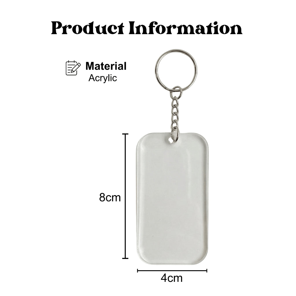 Personalized Acrylic Keychain Custom Photo | Keychain Charm | Couple Gift | Anniversary Birthday