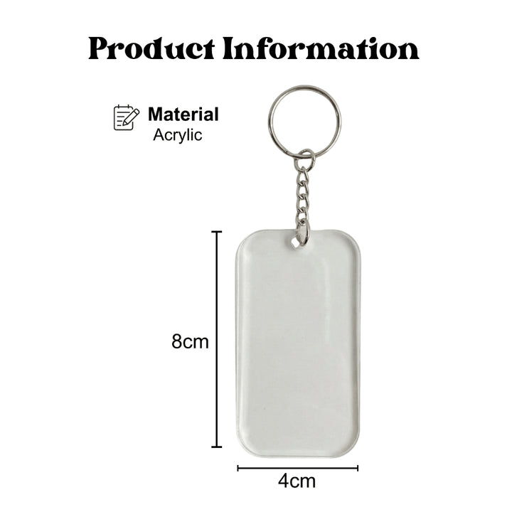 Personalized Acrylic Keychain Custom Photo | Keychain Charm | Couple Gift | Anniversary Birthday