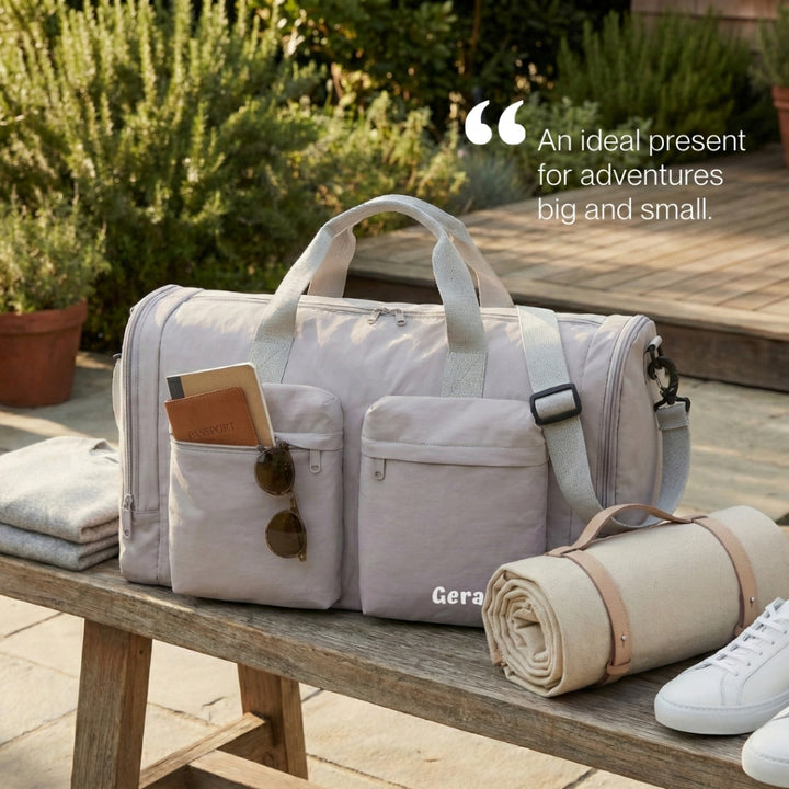 Personalised Travel Bag | Duffel Bag | Fitness Bag | Yoga Bag | Gym Bag | Gym bag Shoe Compartment | Wet Dry Separation