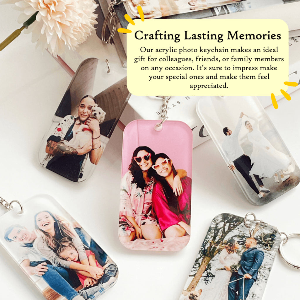 Personalized Acrylic Keychain Custom Photo | Keychain Charm | Couple Gift | Anniversary Birthday