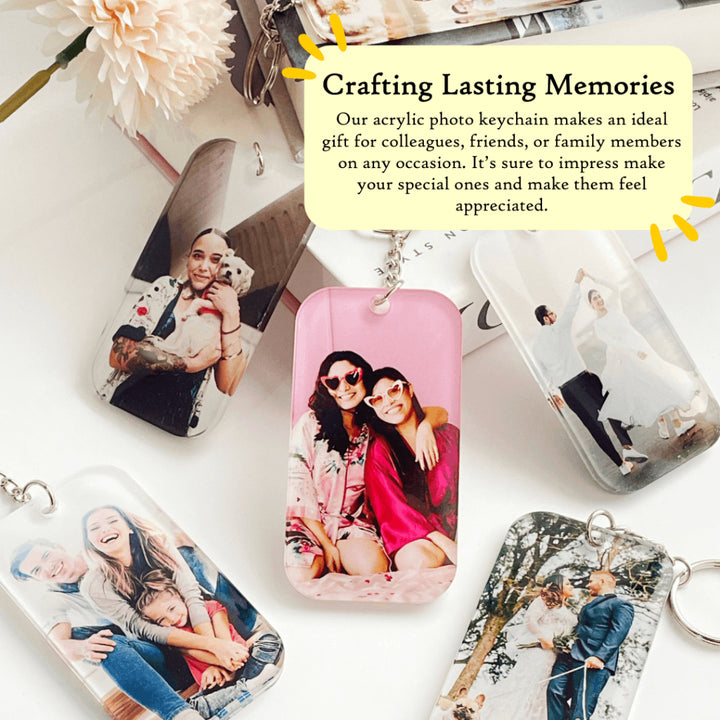 Personalized Acrylic Keychain Custom Photo | Keychain Charm | Couple Gift | Anniversary Birthday