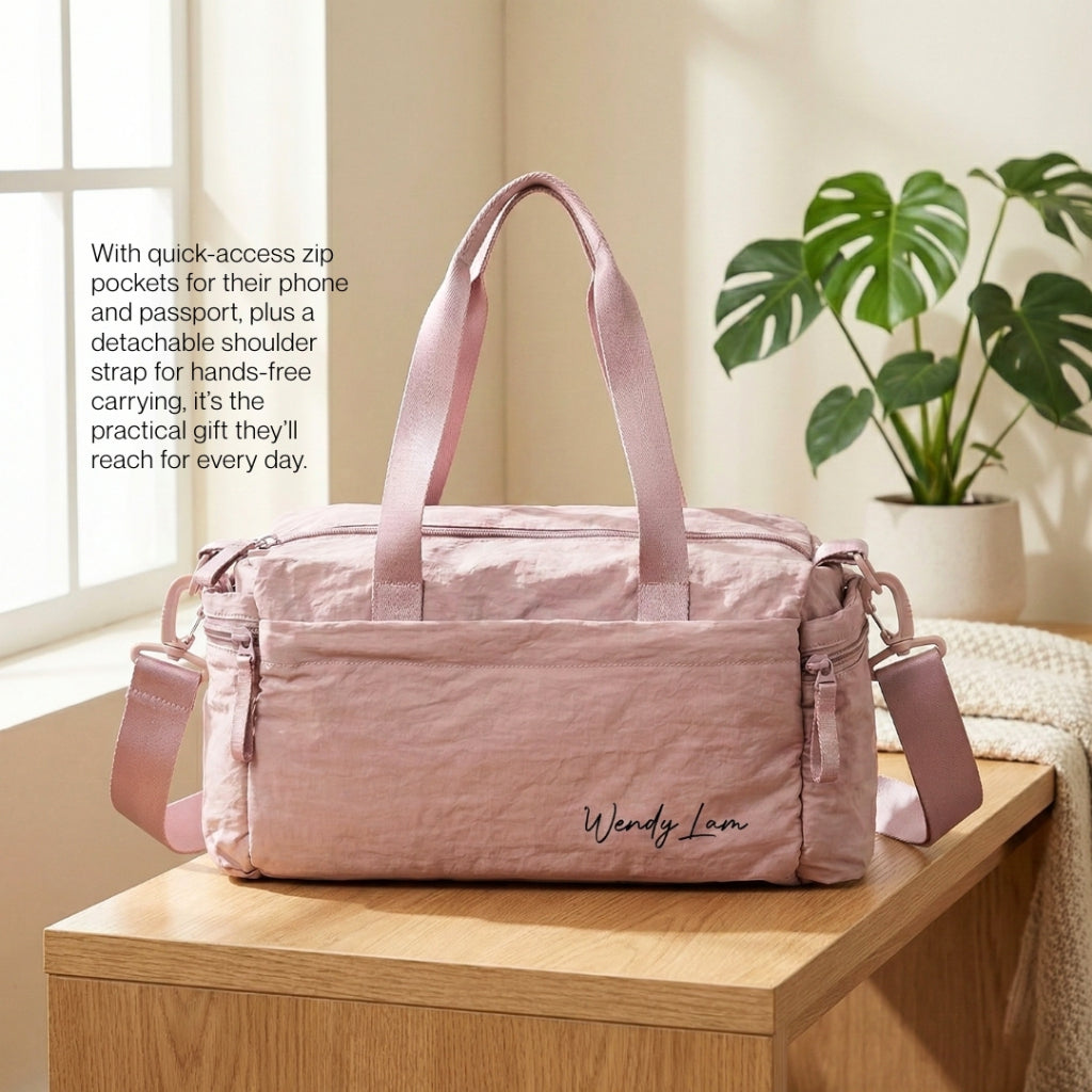 Personalised Weekender Bag | Duffel Bag | Fitness Bag | Yoga Bag | Gym Bag | Travel Bag | Gym bag Compartment