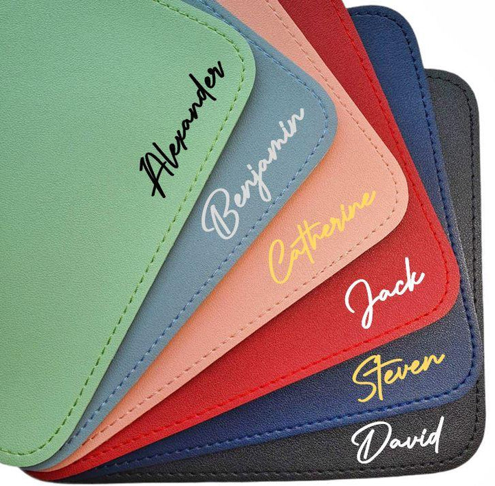 Personalised Mouse Pad | Premium Leather Mousepad | Table Mat