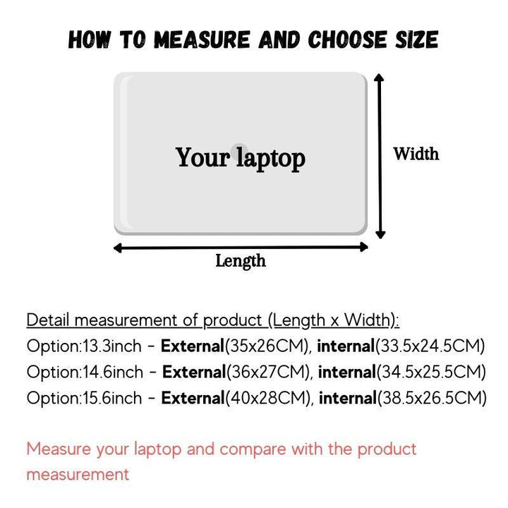 Personalised Premium Laptop Bag, Waterproof Laptop Sleeve, Computer Bag Macbook Pro Air Sleeve | Christmas Gift