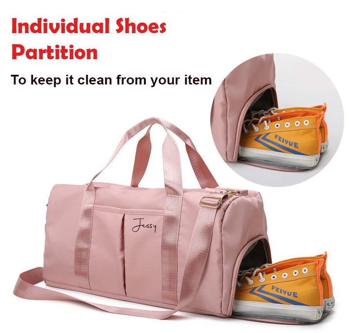 Personalised Gym Bag | Duffel Bag | Fitness Bag | Yoga Bag | Travel Bag | Gym bag Shoe Compartment | Wet Dry Separation