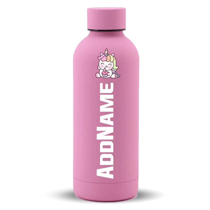 [Name Icon Series] Mizu Thermos tumbler bottle | Stainless Steel Water Bottle 500ml - Sakura Pink