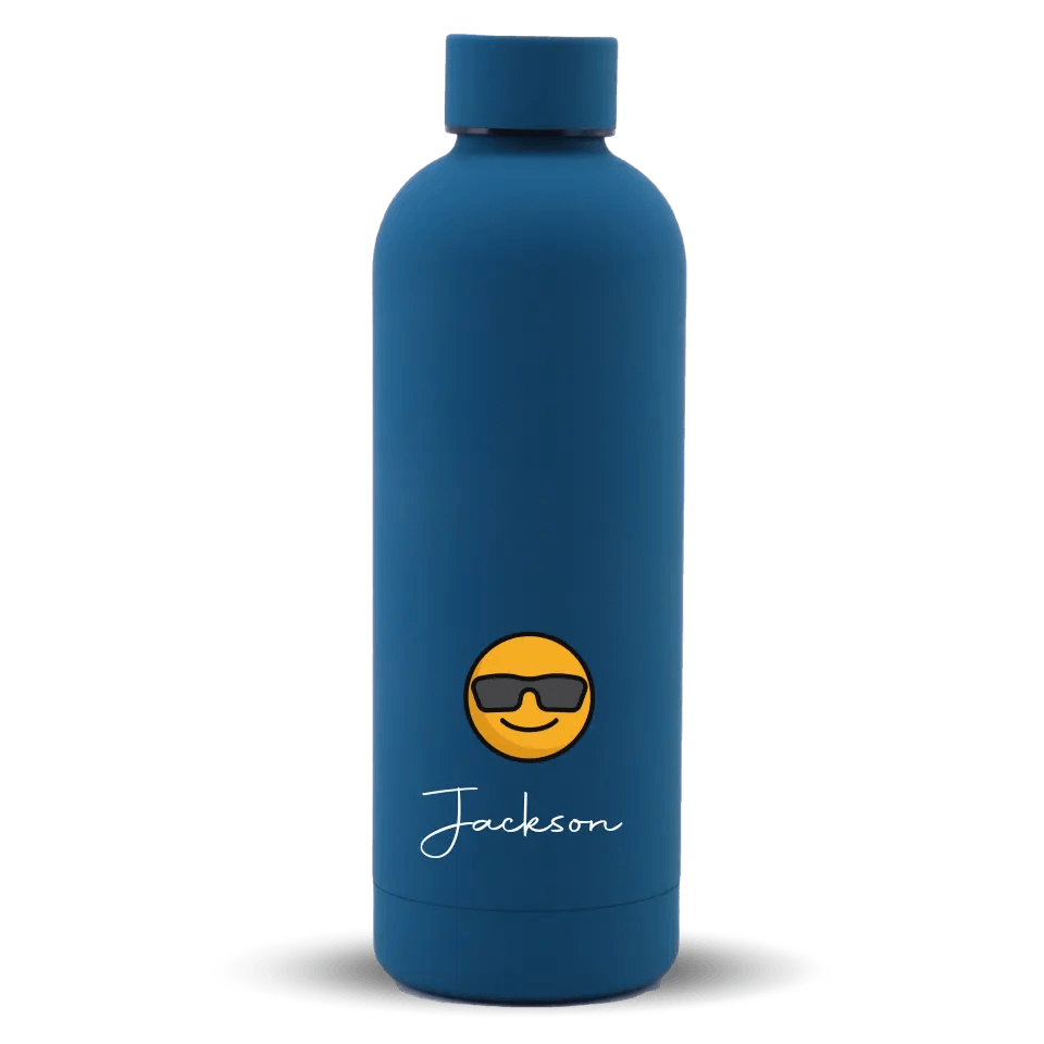 [Name Icon Series] Mizu Thermos tumbler bottle | Stainless Steel Water Bottle 500ml - Midnight Blue