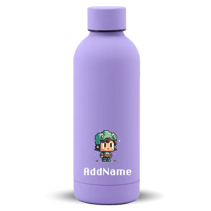 [Pixel Art Series] Mizu Thermos tumbler bottle | Stainless Steel Water Bottle 500ml - Lilac Purple