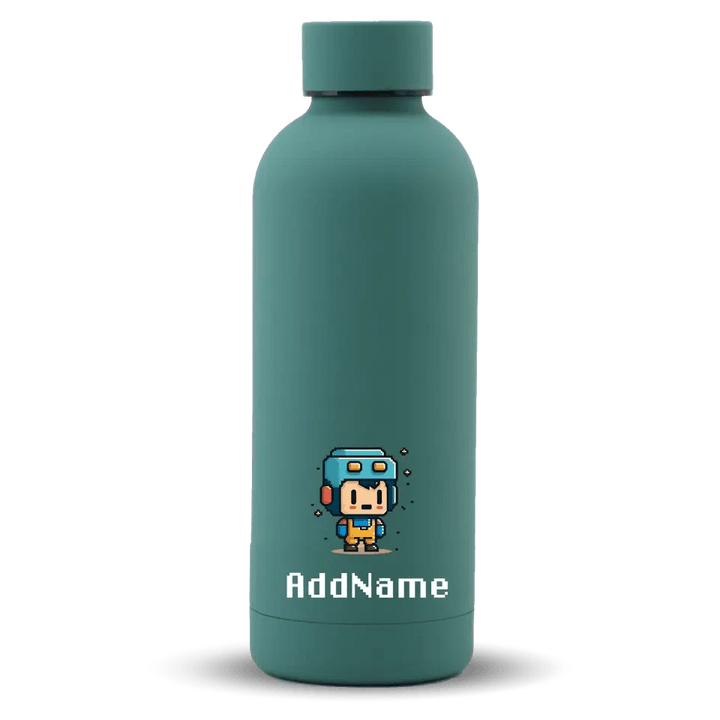 [Pixel Art Series] Mizu Thermos tumbler bottle | Stainless Steel Water Bottle 500ml - Basil Green