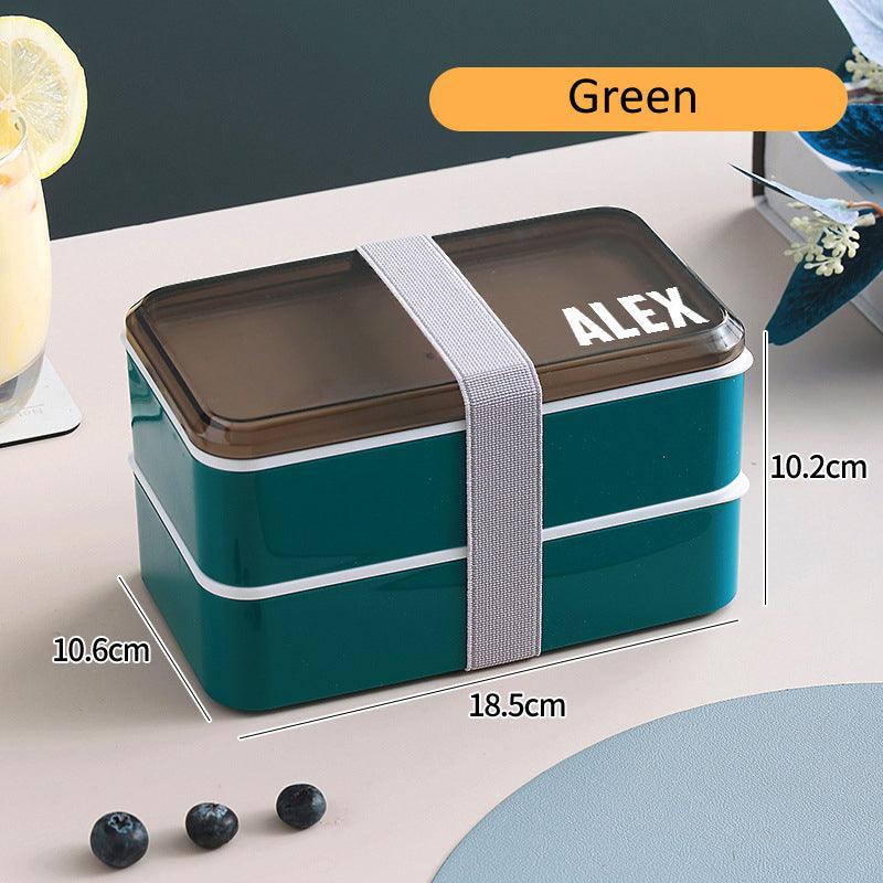 Personalised Bento box | Lunch Box Microwave Safe | Lunch Box | Bento Box | Food Container Set BPA-Free Food-Safe