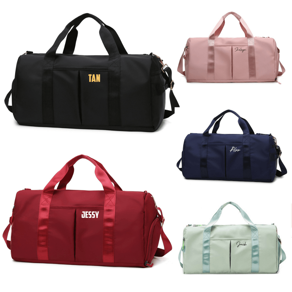 Personalised Gym Bag | Duffel Bag | Fitness Bag | Yoga Bag | Travel Bag | Gym bag Shoe Compartment | Wet Dry Separation