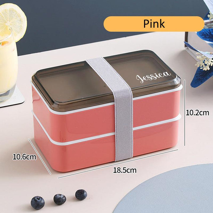 Personalised Bento box | Lunch Box Microwave Safe | Lunch Box | Bento Box | Food Container Set BPA-Free Food-Safe