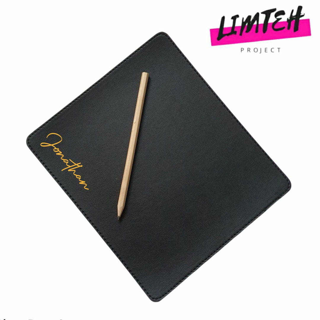 Personalised Mouse Pad | Premium Leather Mousepad | Table Mat