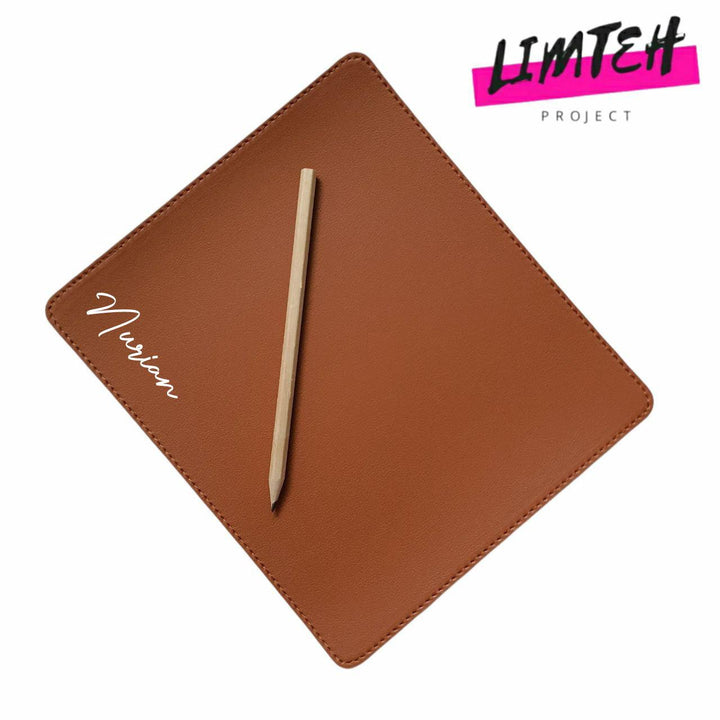 Personalised Mouse Pad | Premium Leather Mousepad | Table Mat