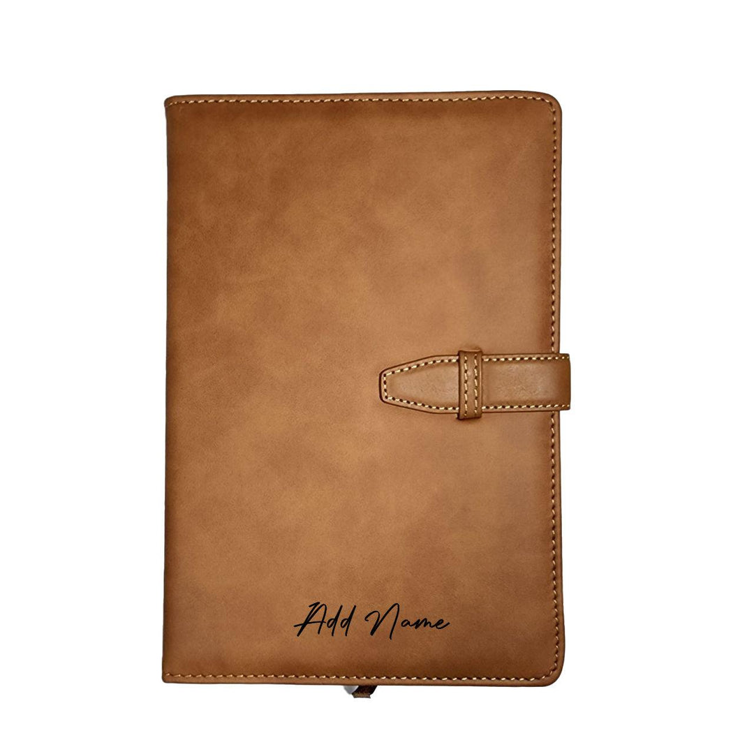 Personalised A5 Leather Notebook Journal Dairy Monogram with initials Name