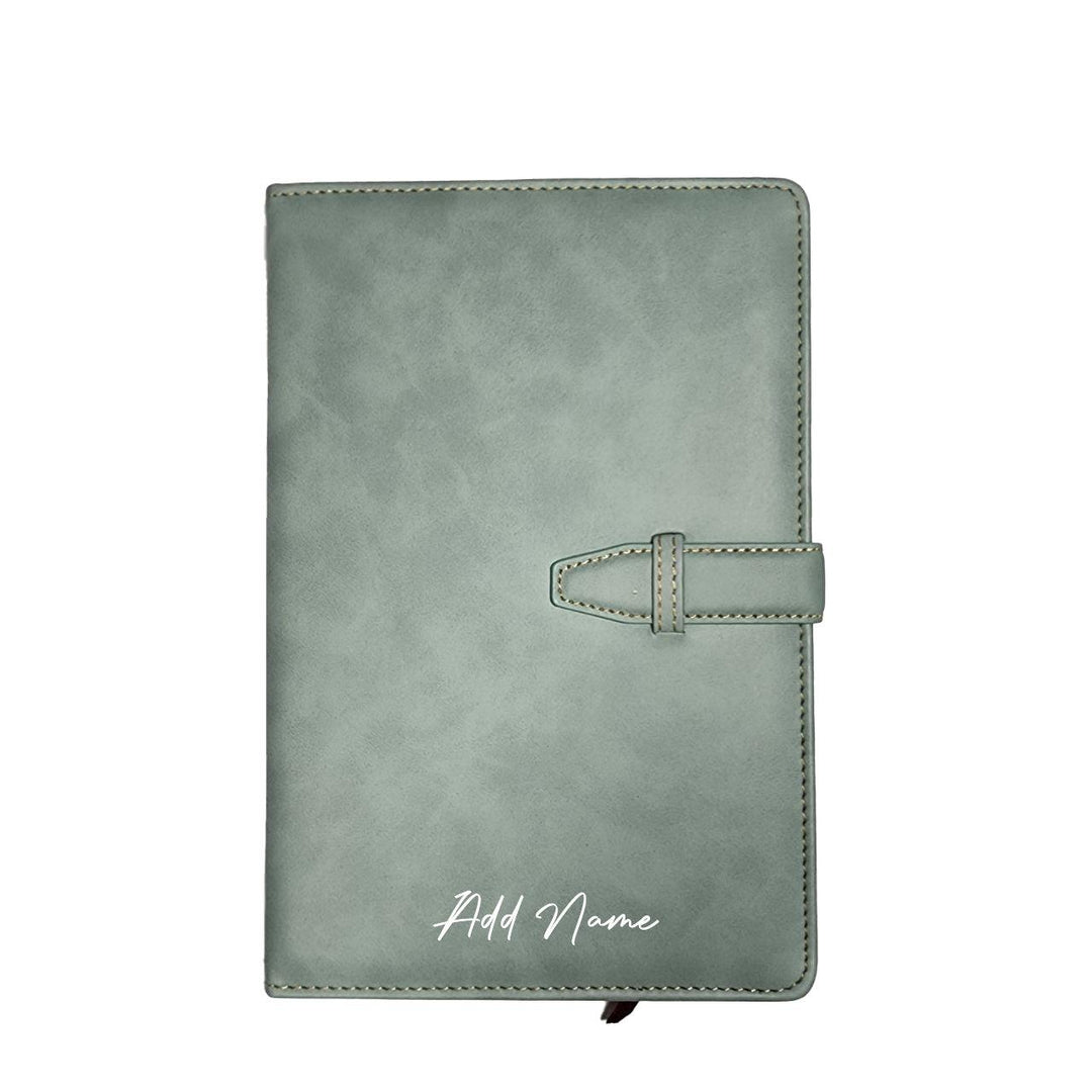 Personalised A5 Leather Notebook Journal Dairy Monogram with initials Name