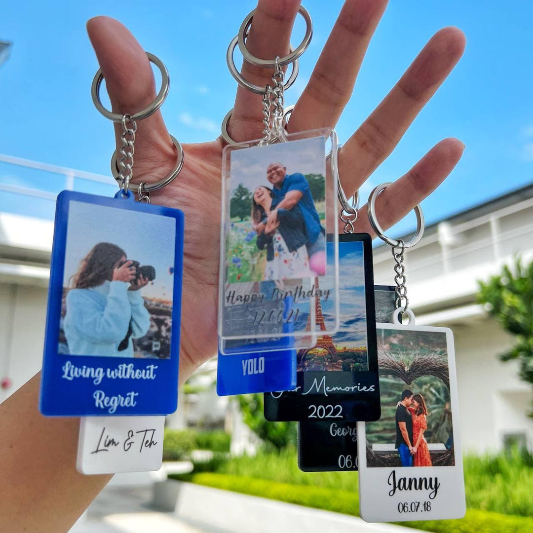 Personalised Photo Keychain gifts | Birthday | Farewell | Anniversary | Valentine | Best Friend Sibling Boyfriend