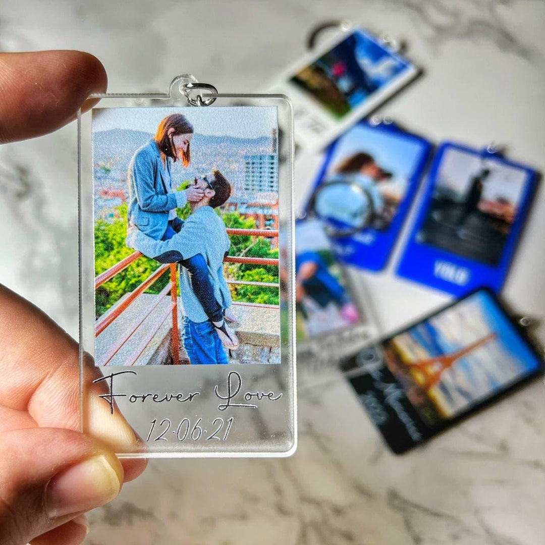 Personalised Photo Keychain gifts | Birthday | Farewell | Anniversary | Valentine | Best Friend Sibling Boyfriend