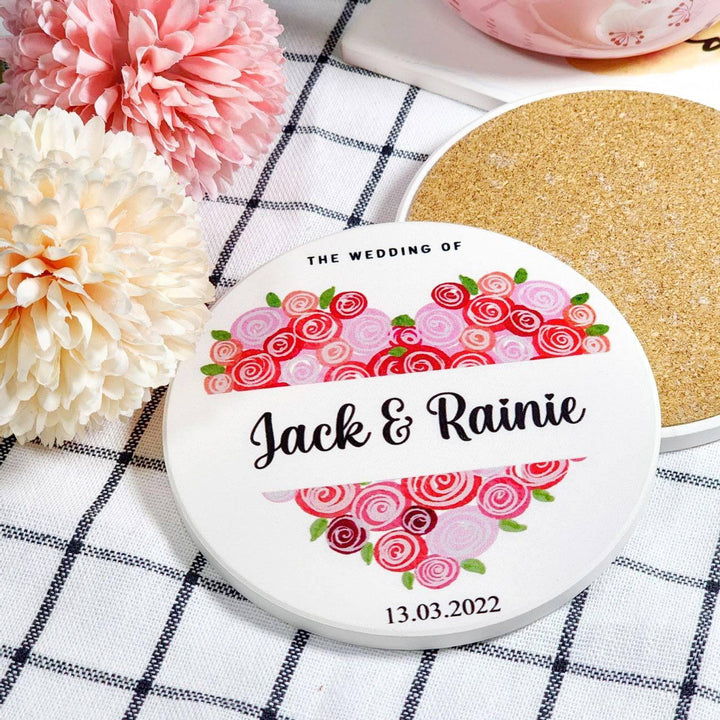 Personalised Coaster with Name | Wedding Gift | Farewell Gift | occasions gift | Gifts | Personalised Gift | Diatomite