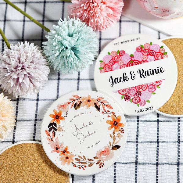 Personalised Coaster with Name | Wedding Gift | Farewell Gift | occasions gift | Gifts | Personalised Gift | Diatomite