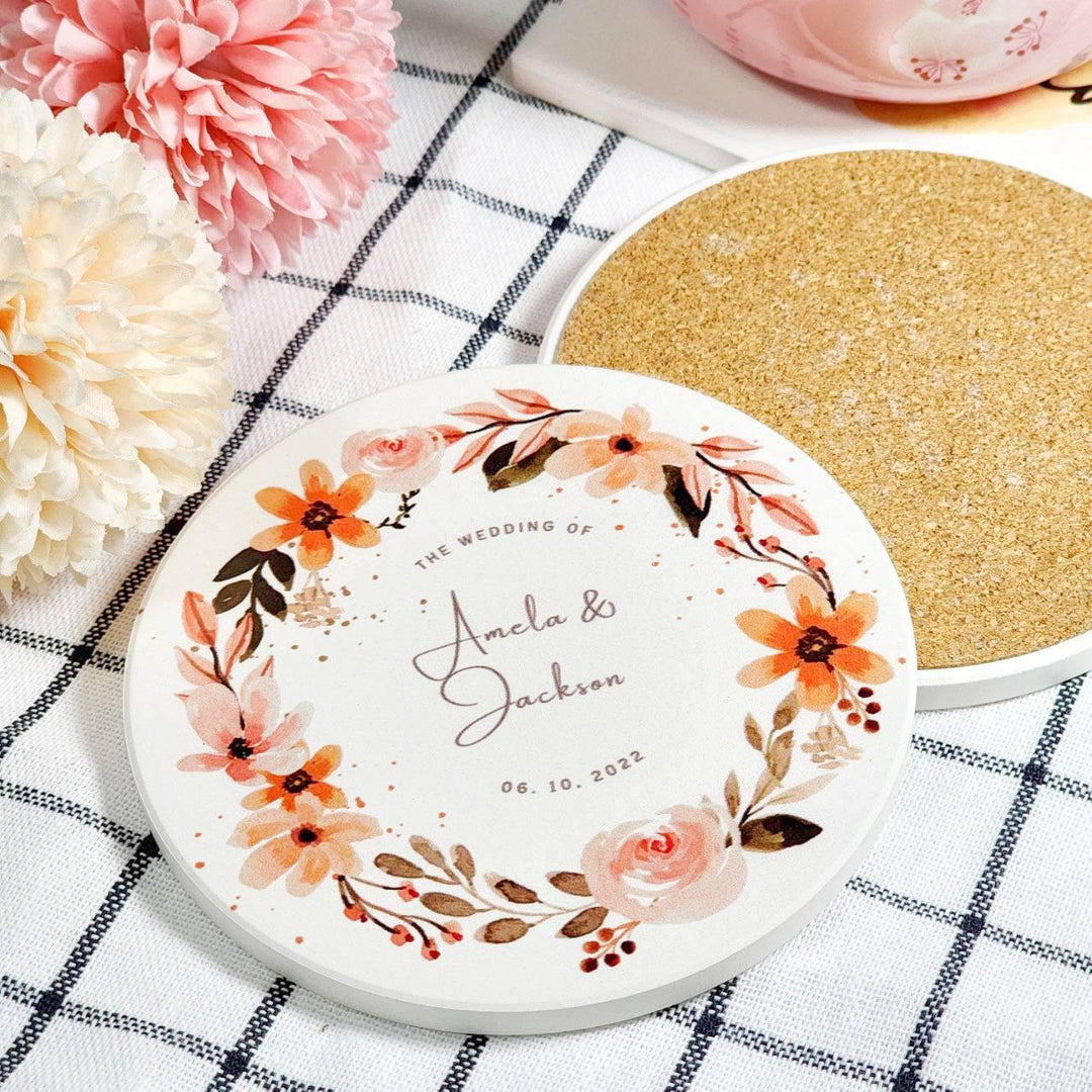 Personalised Coaster with Name | Wedding Gift | Farewell Gift | occasions gift | Gifts | Personalised Gift | Diatomite