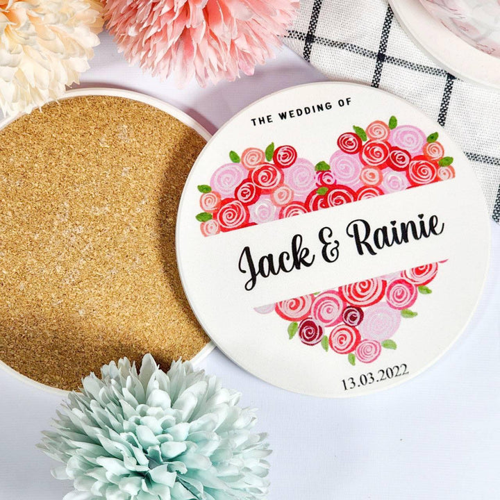 Personalised Coaster with Name | Wedding Gift | Farewell Gift | occasions gift | Gifts | Personalised Gift | Diatomite